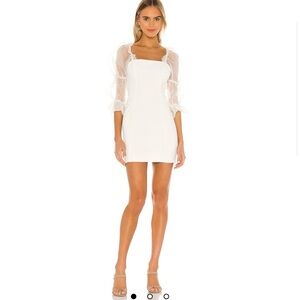 Amanda Uprichard- Tia Dress in Ivory Woman’s size L